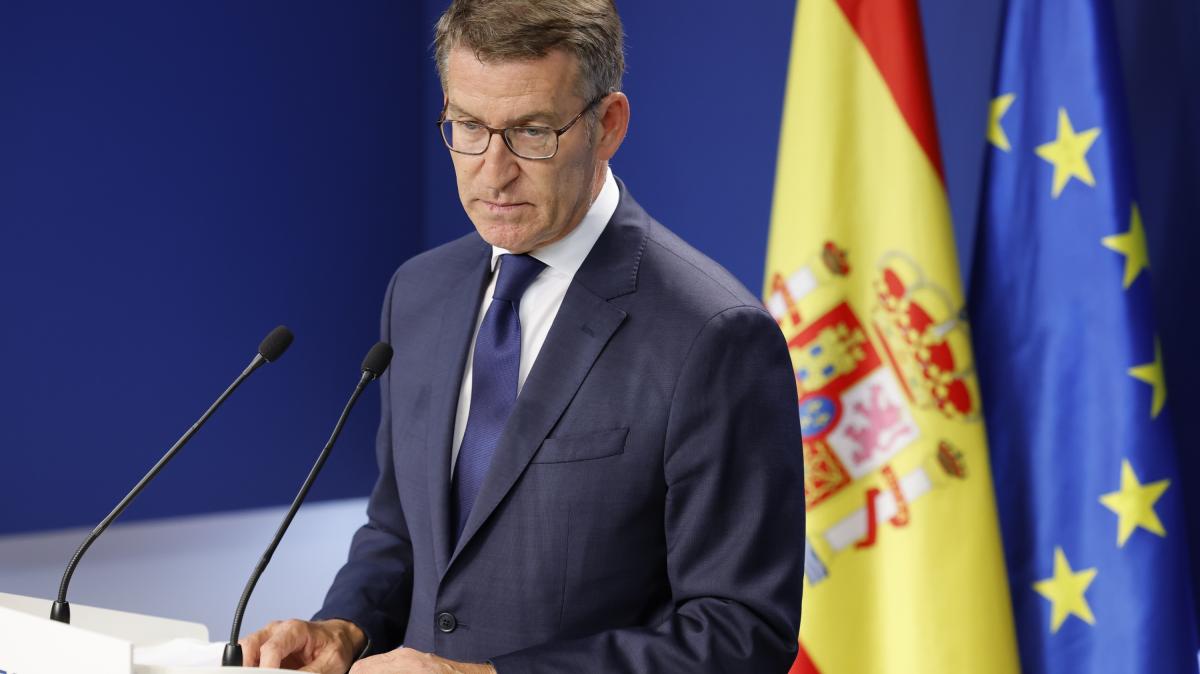 El presidente del PP, Alberto Núñez Feijóo.