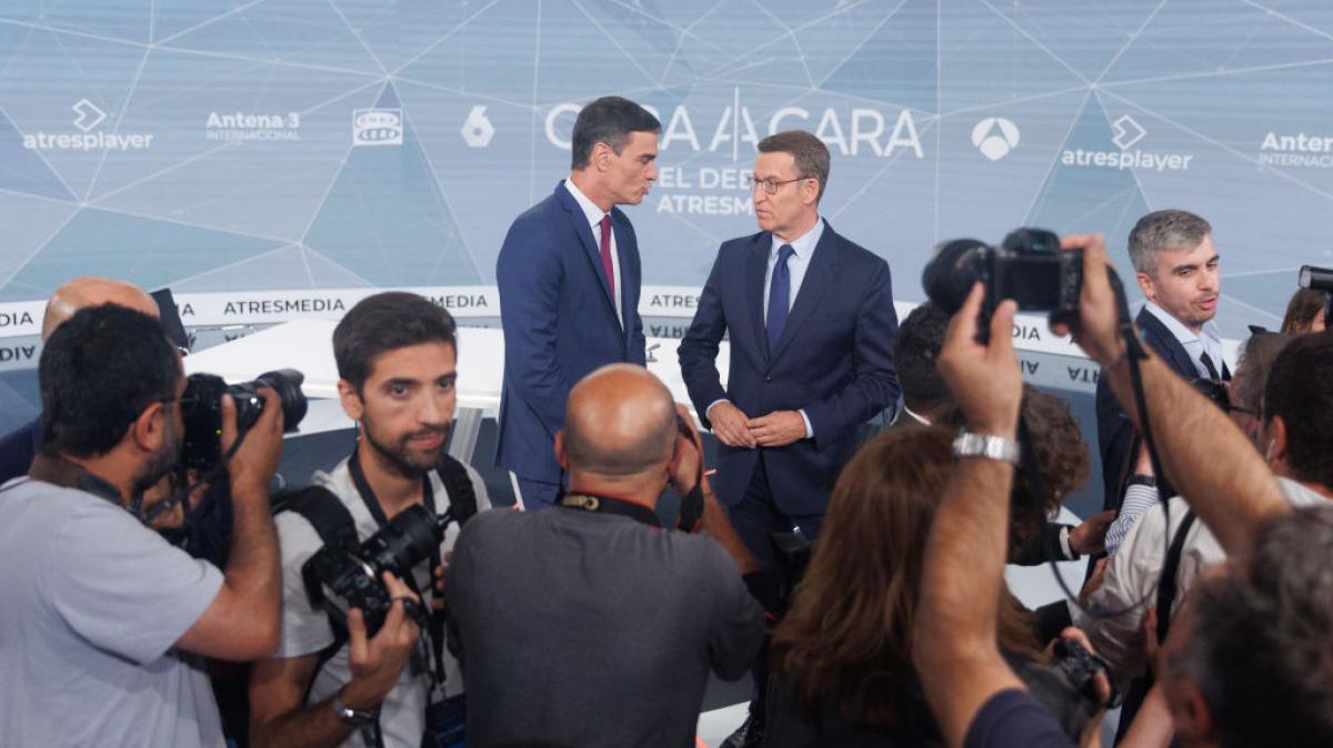 Sánchez y Feijóo, en la previa del cara a cara