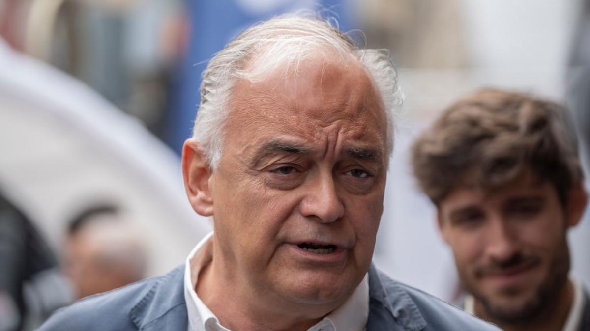 Esteban González Pons en un acto electoral en Valencia.