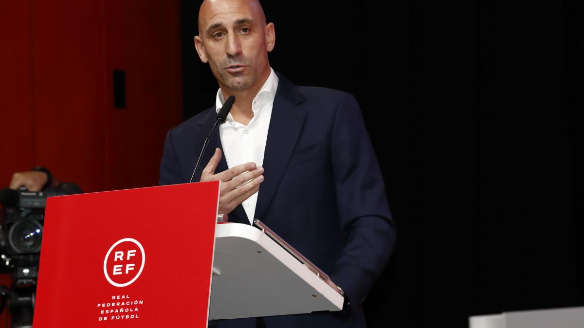 El presidente de la Real Federación Española de Fútbol, Luis Rubiales