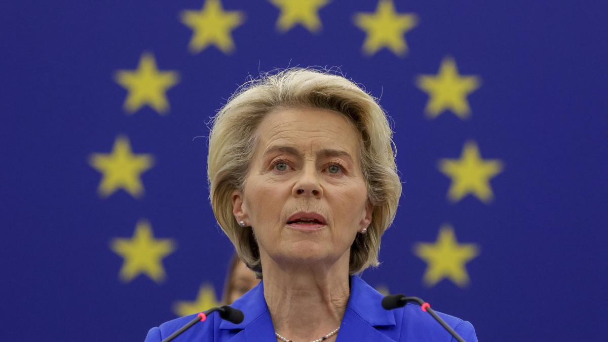 La presidenta de la Comisión Europea, Ursula von der Leyen.
