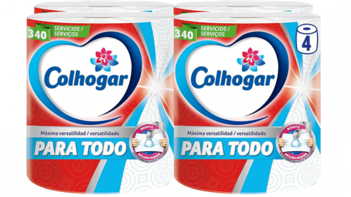 Pack x 4 de rollos de papel de cocina Colhogar Black Friday