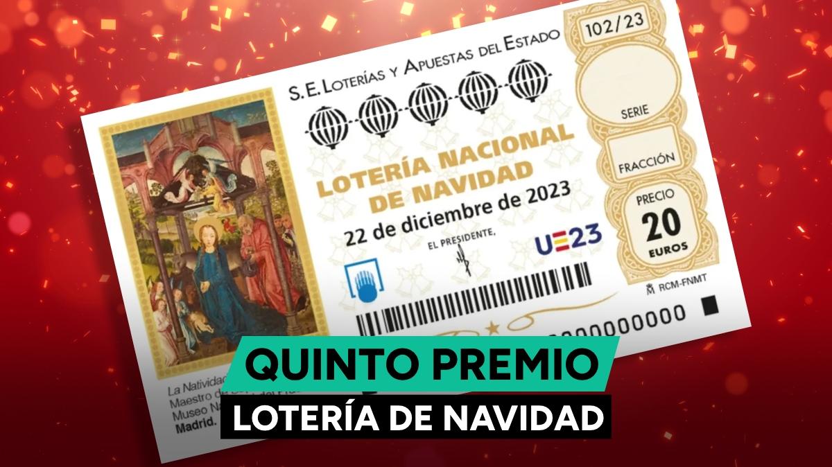 Tercer quinto premio Lotería de Navidad 2023