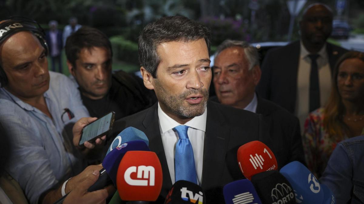 El líder de la formación ultra lusa Chega, Andre Ventura.