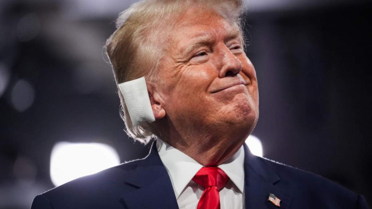Aparición de Trump días después del intento de asesinato