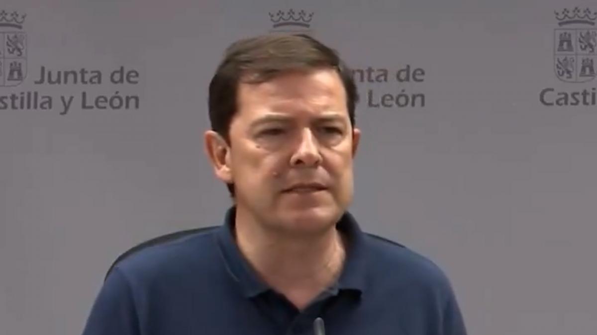 El presidente de la Junta de Castilla y León ,Alfonso Fernández Mañueco (PP),