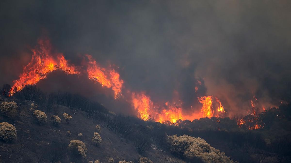 Incendio en Las Médulas (León)