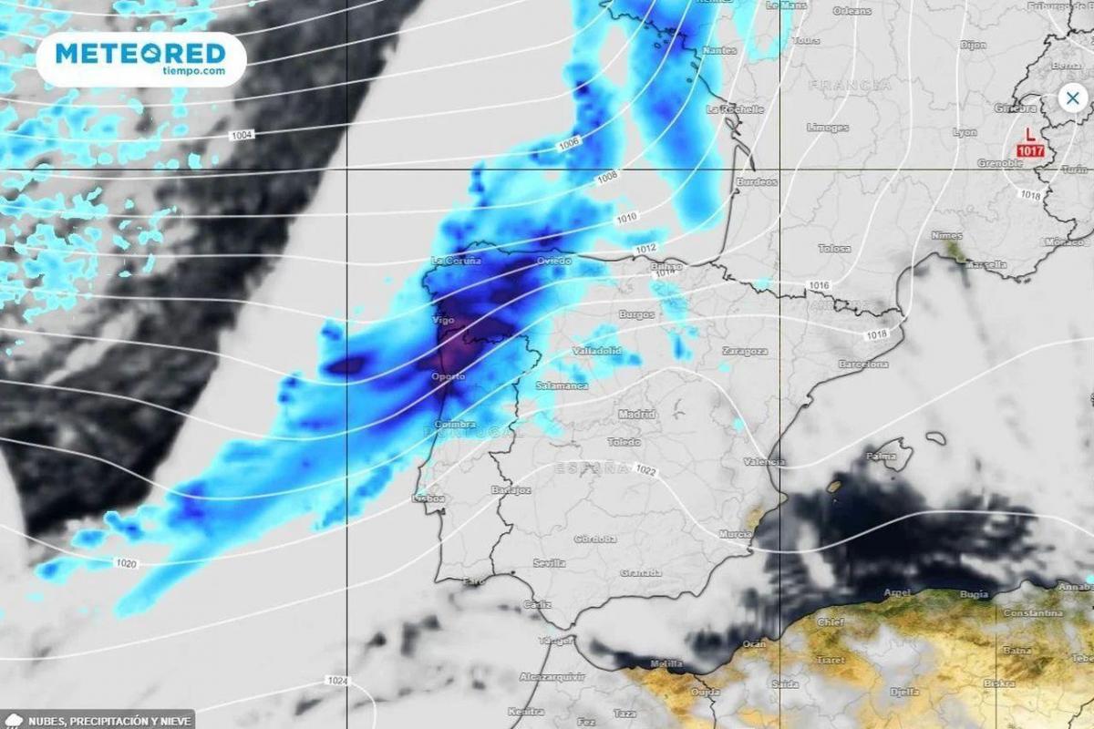 Mapa de precipitaciones acumuladas