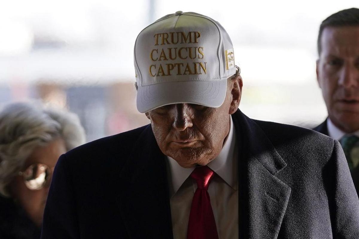Donald Trump, ganador de los caucus republicanos de Iowa.