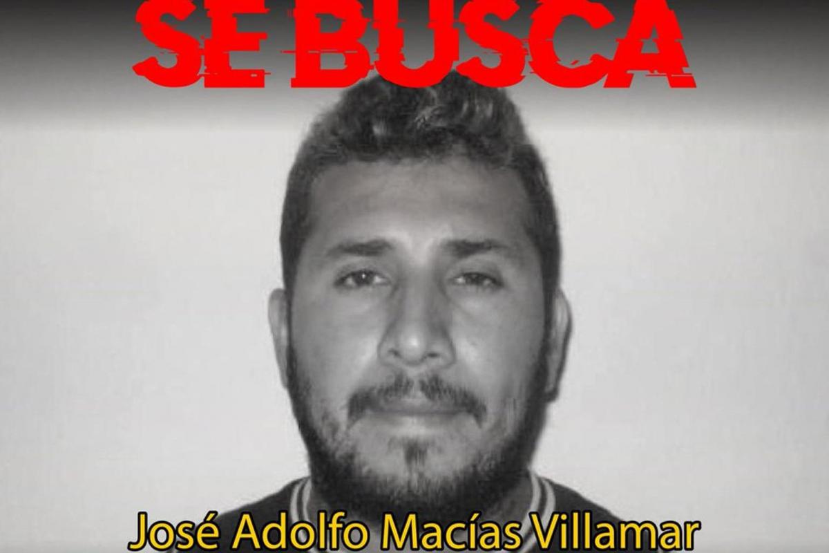 Imagen tomada de la cuenta en X de las Fuerzas Armadas de Ecuador que muestra el cartel de requerimiento de José Adolfo Macías Villamizar, alias Fito.