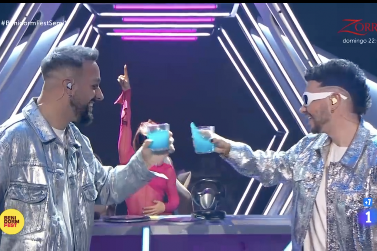Una de las actuaciones de la primera semifinal del Benidorm Fest.