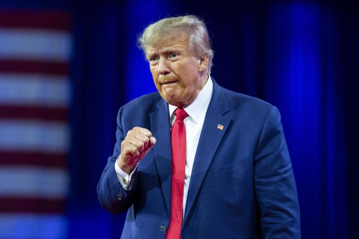 Donald Trump en un acto del Partido Republicano.