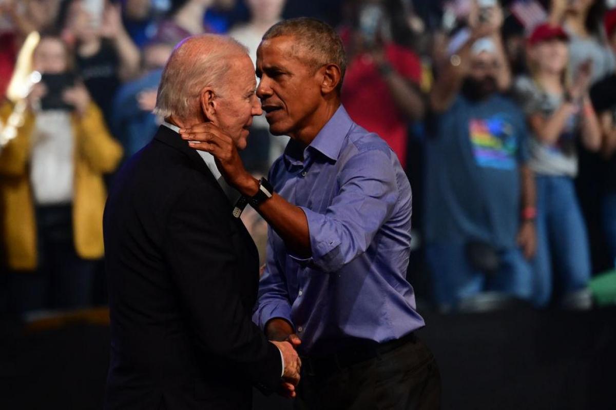 Barack Obama, junto a Joe Biden en un acto del pasado año