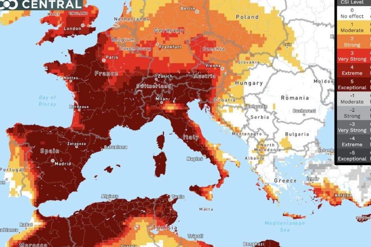 Mapa compartido por González Alemán de Climate Central