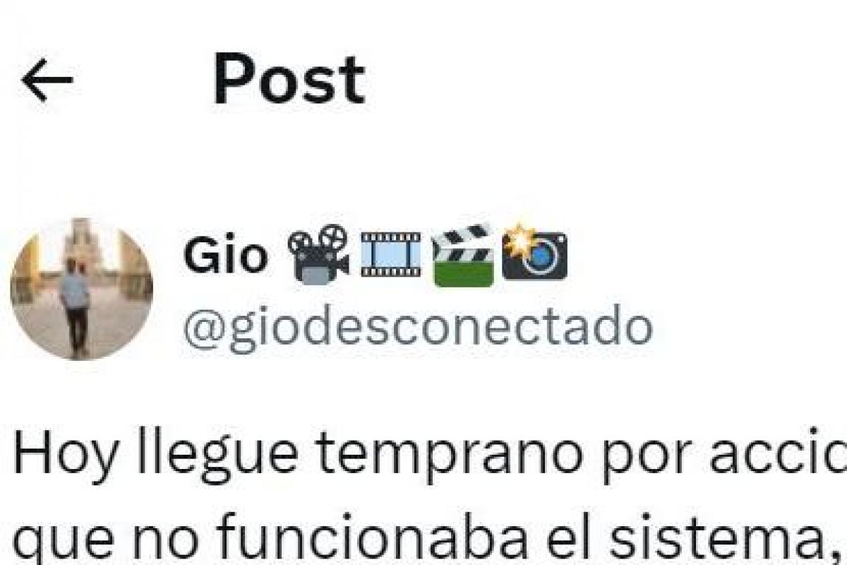 El tuit de @giodesconectado
