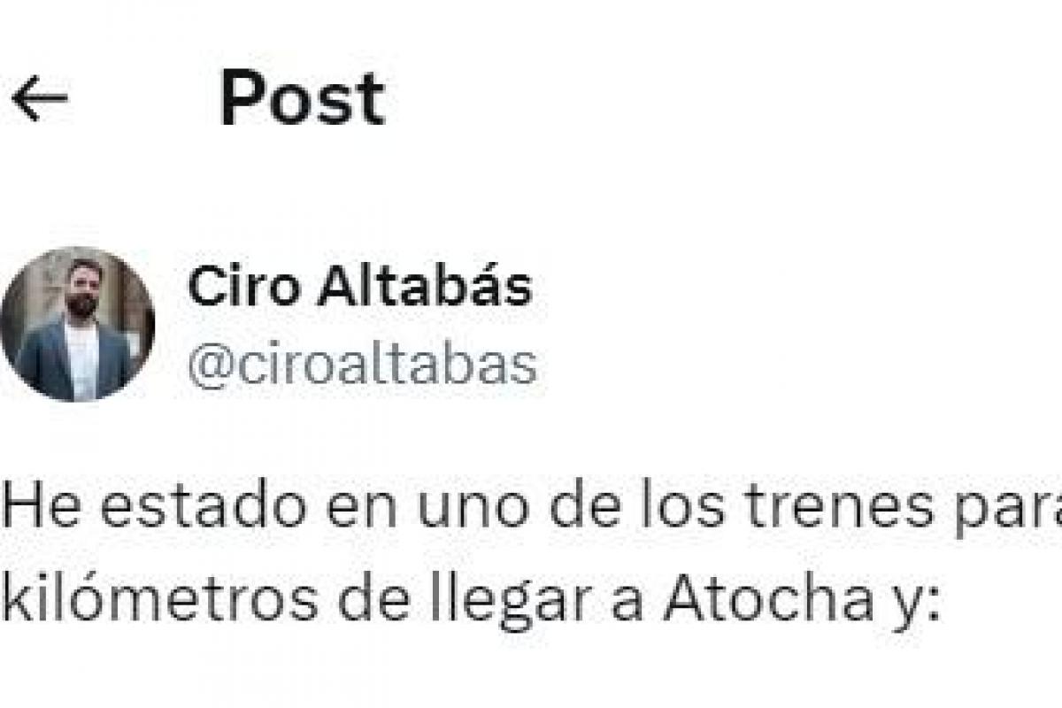 El mensaje compartido por el cineasta Ciro Altabás