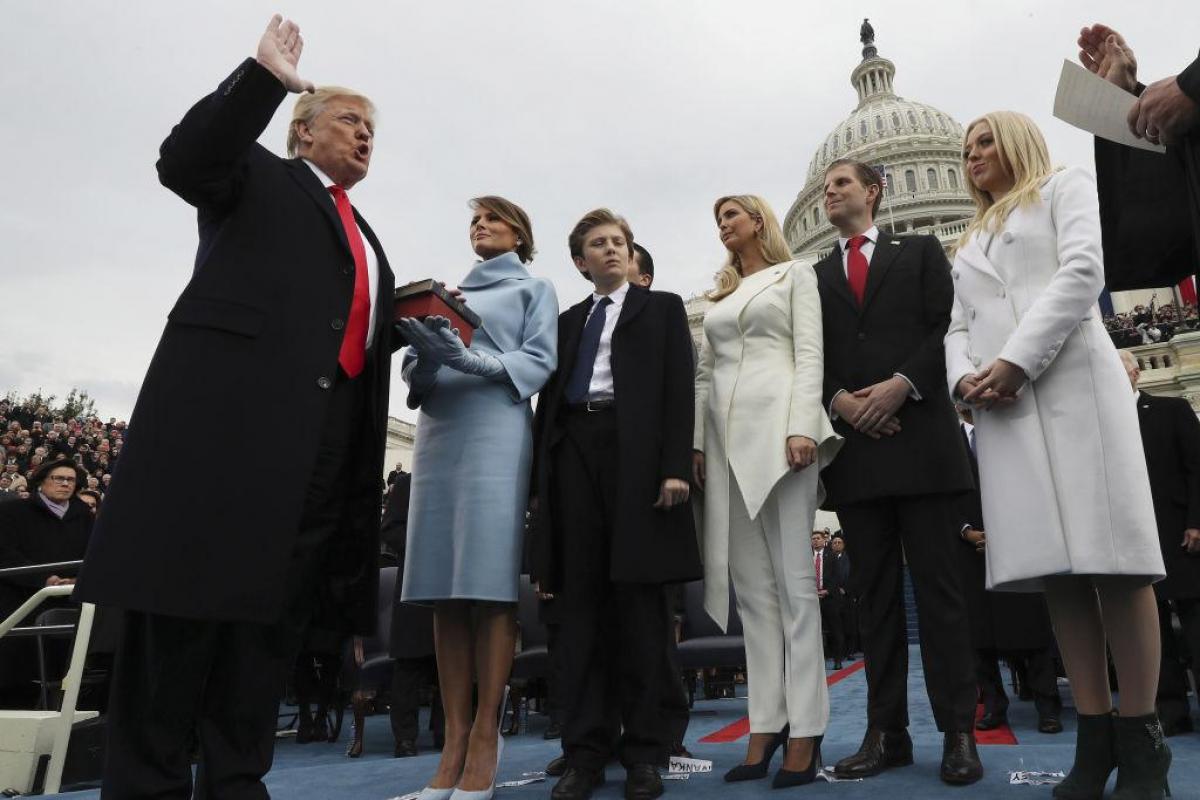Toma de posesión de Donald Trump para su primer mandato, en 2017