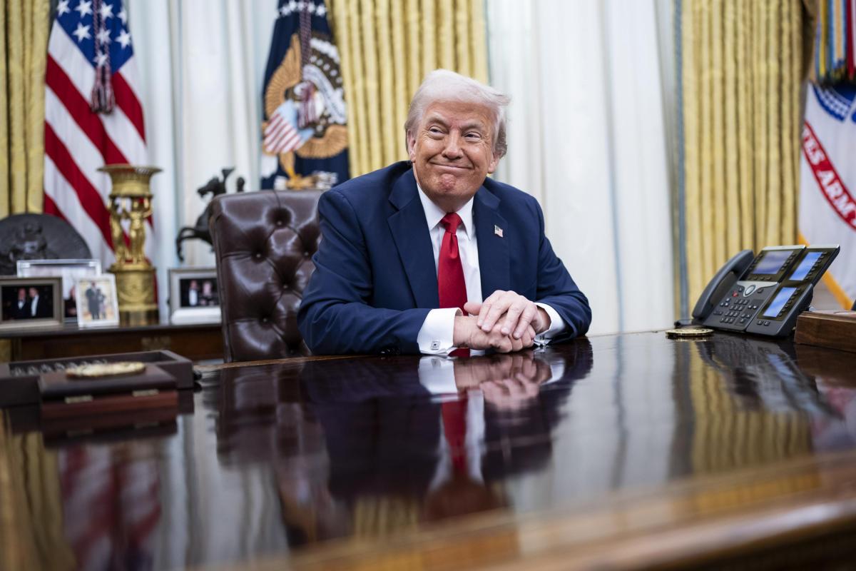 Donald Trump en el Despacho Oval.