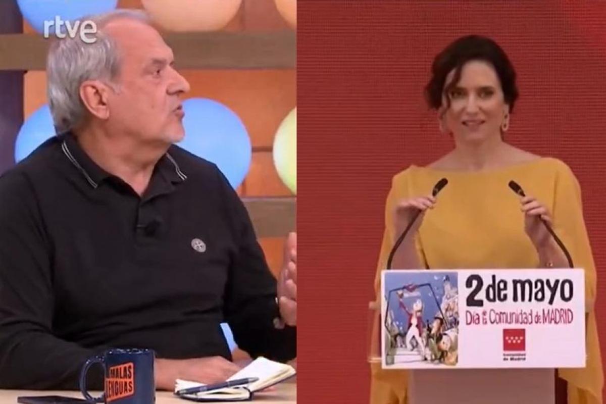 Javier Aroca, en el programa de TVE 'Malas Lenguas'