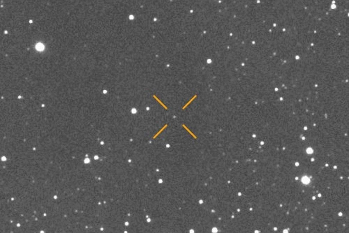 Imagen de 3I/ATLAS distribuida por el Instituto de Astrofísica de Canarias desde el Teide.