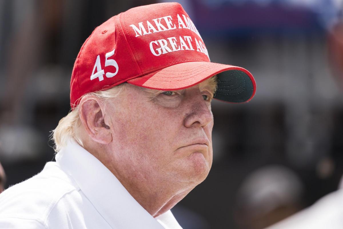 Donald Trump en una rueda de prensa de 2022