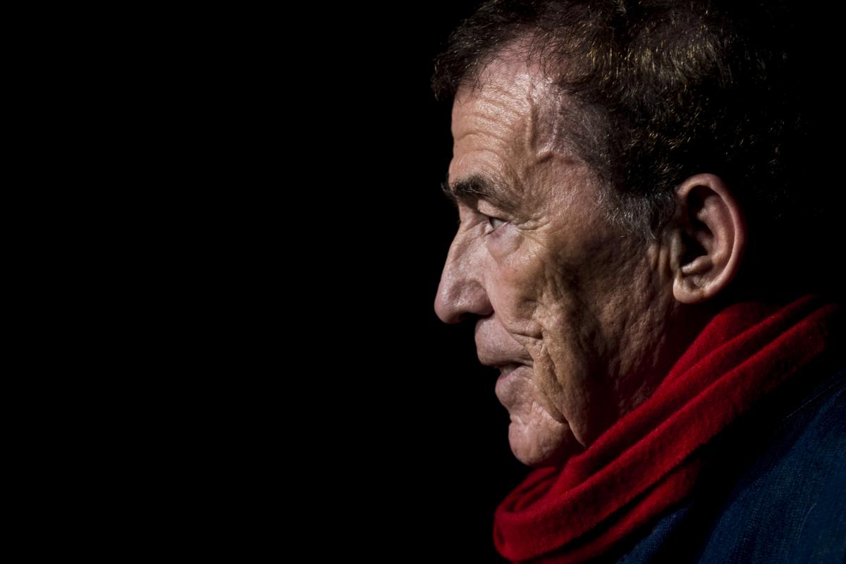 El escritor Fernando Sánchez Dragó, durante la presentación de la Feria San Isidro 2017 en Madrid.