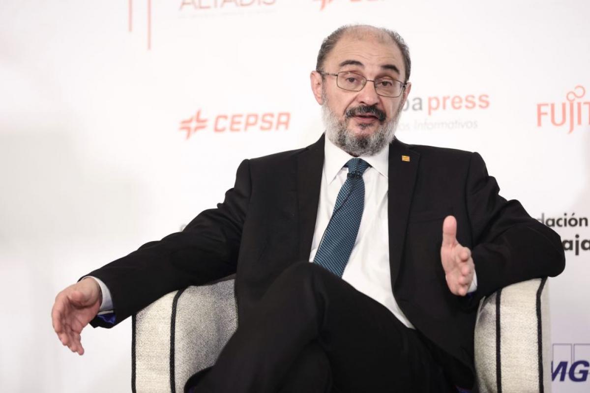 Javier Lambán, en un acto reciente