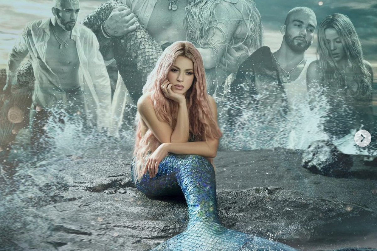 Shakira, en el cartel promocional de 'Copa vacía'.