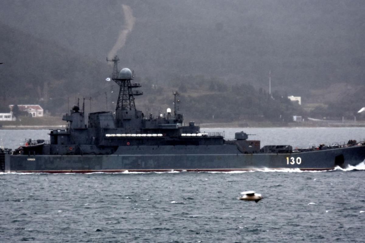 Una fragata rusa, en una imagen de archivo.