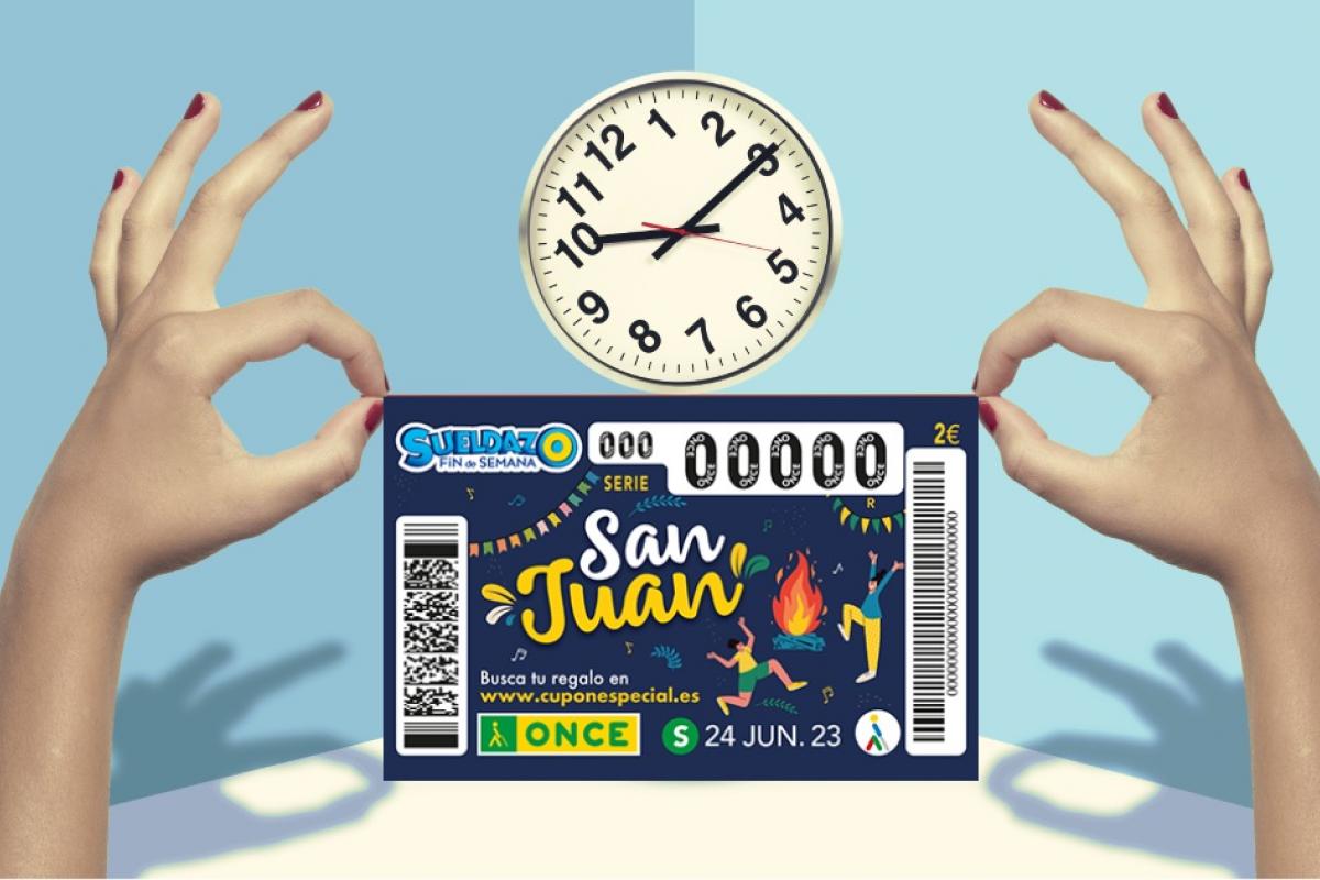 ¿A qué hora se celebra el sorteo extra del Sueldazo de la ONCE de San Juan 2023?