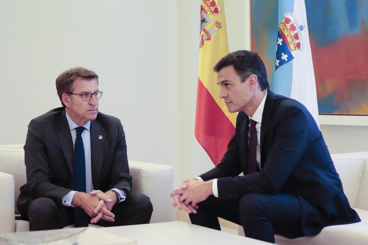 Alberto Nuñez Feijóo y Pedro Sánchez.