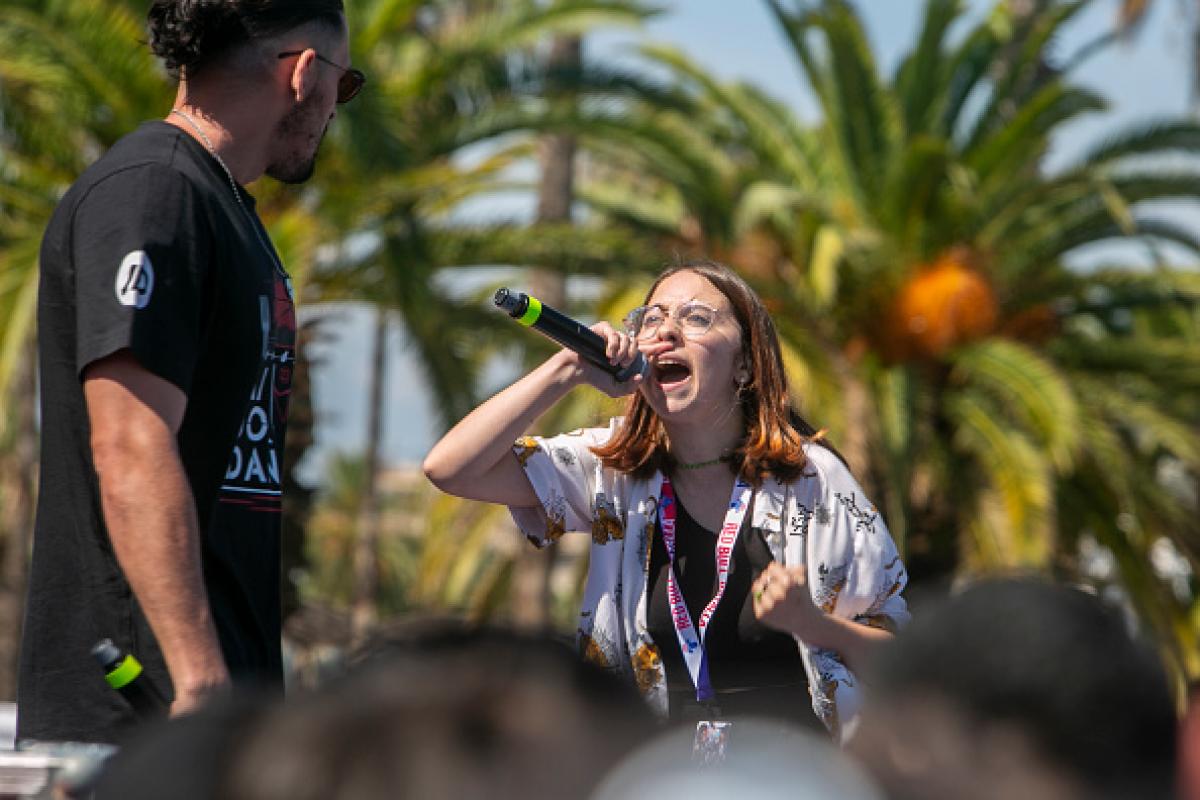 Foto de archivo de la Red Bull Batalla regional.
