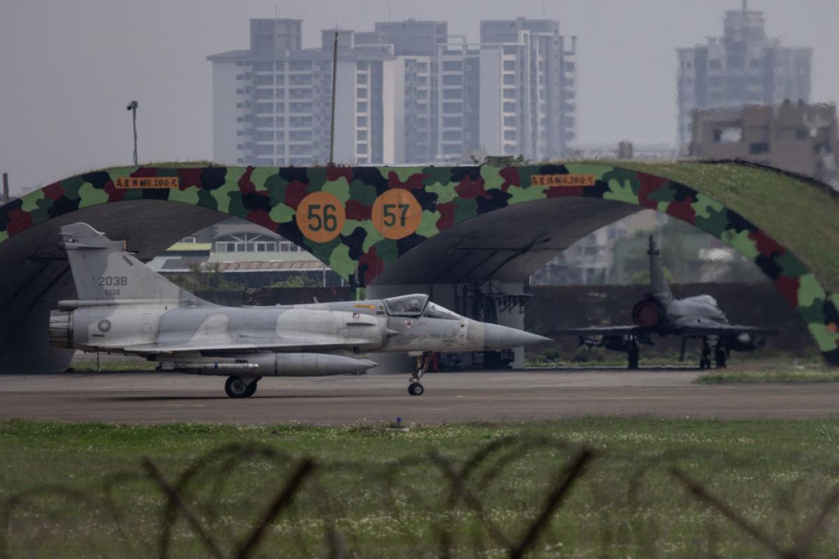 Un caza Mirage de Taiwán volviendo a la base aérea de Hsinchu (norte de Taipei), en una imagen de archivo.