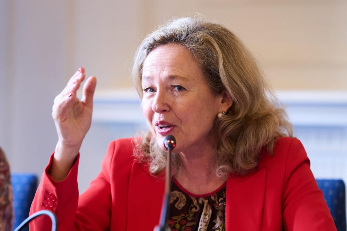 La vicepresidenta primera del Gobierno y ministra de Asuntos Económicos, Nadia Calviño.