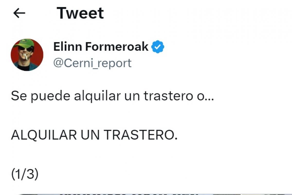 El tuit del usuario @cerni_report