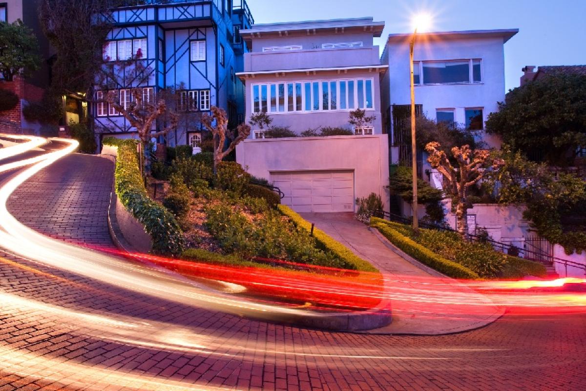 Imagen de Lombard Street, en San Francisco