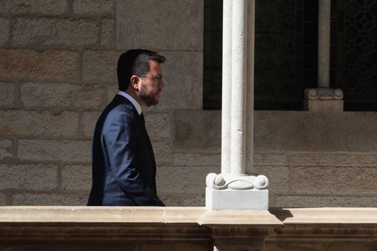 El presidente de la Generalitat, Pere Aragonès, en una imagen de archivo.