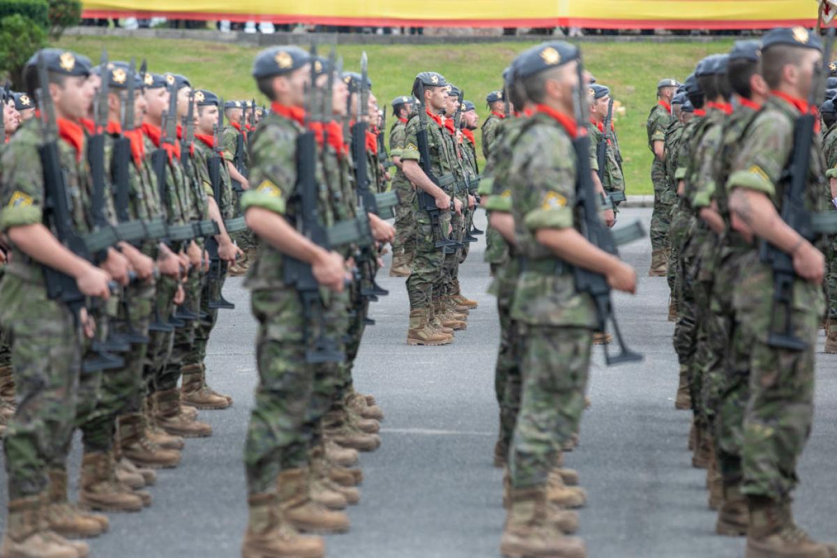 Desfile militar en Siero, (Asturias).