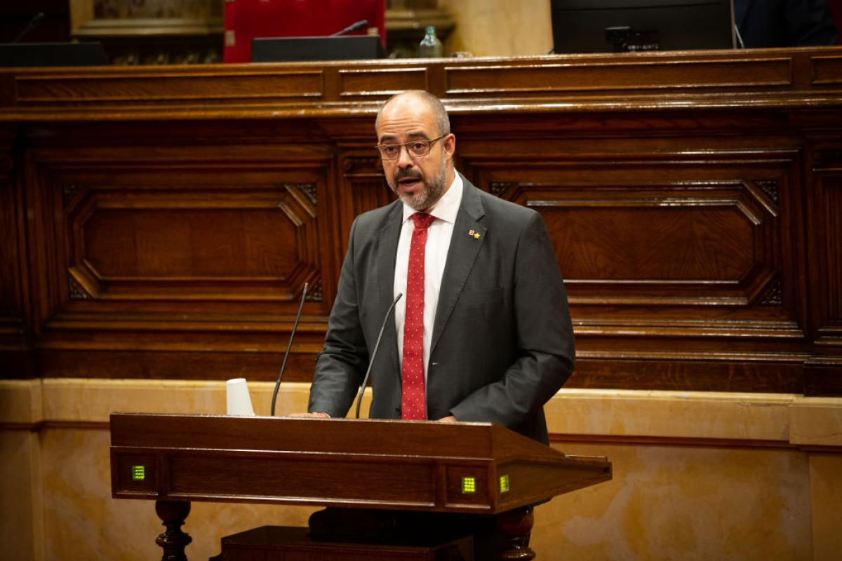 Miquel Buch, exconseller de Interior, en una imagen de archivo en el Parlament.