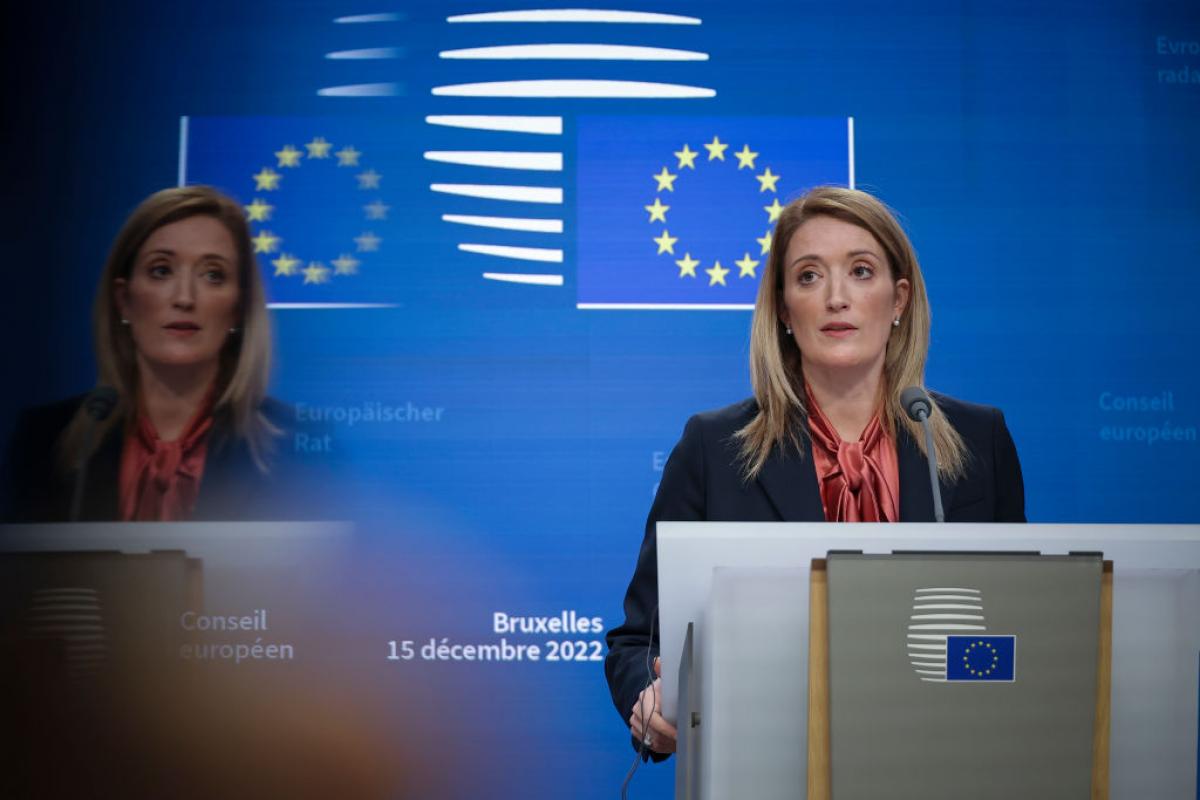 Roberta Metsola, presidenta del Parlamento Europeo