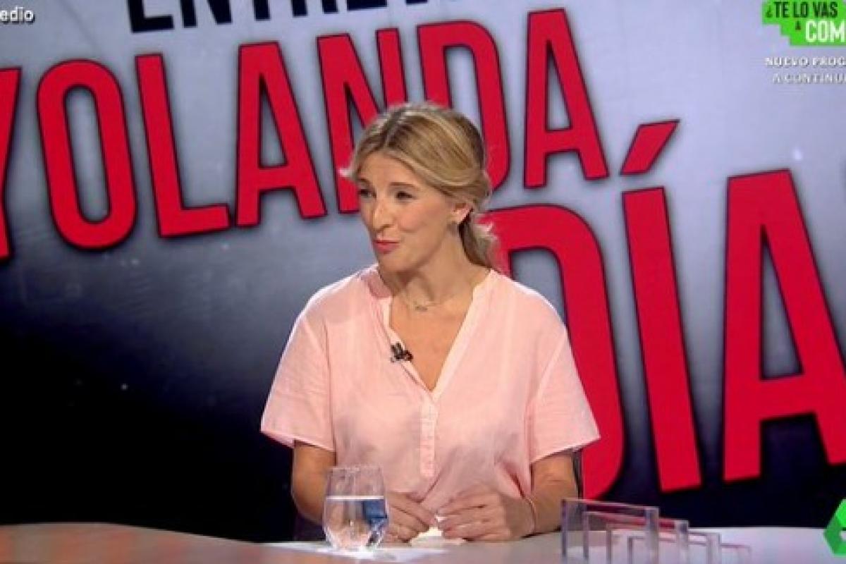 Yolanda Díaz, en 'El Intermedio'