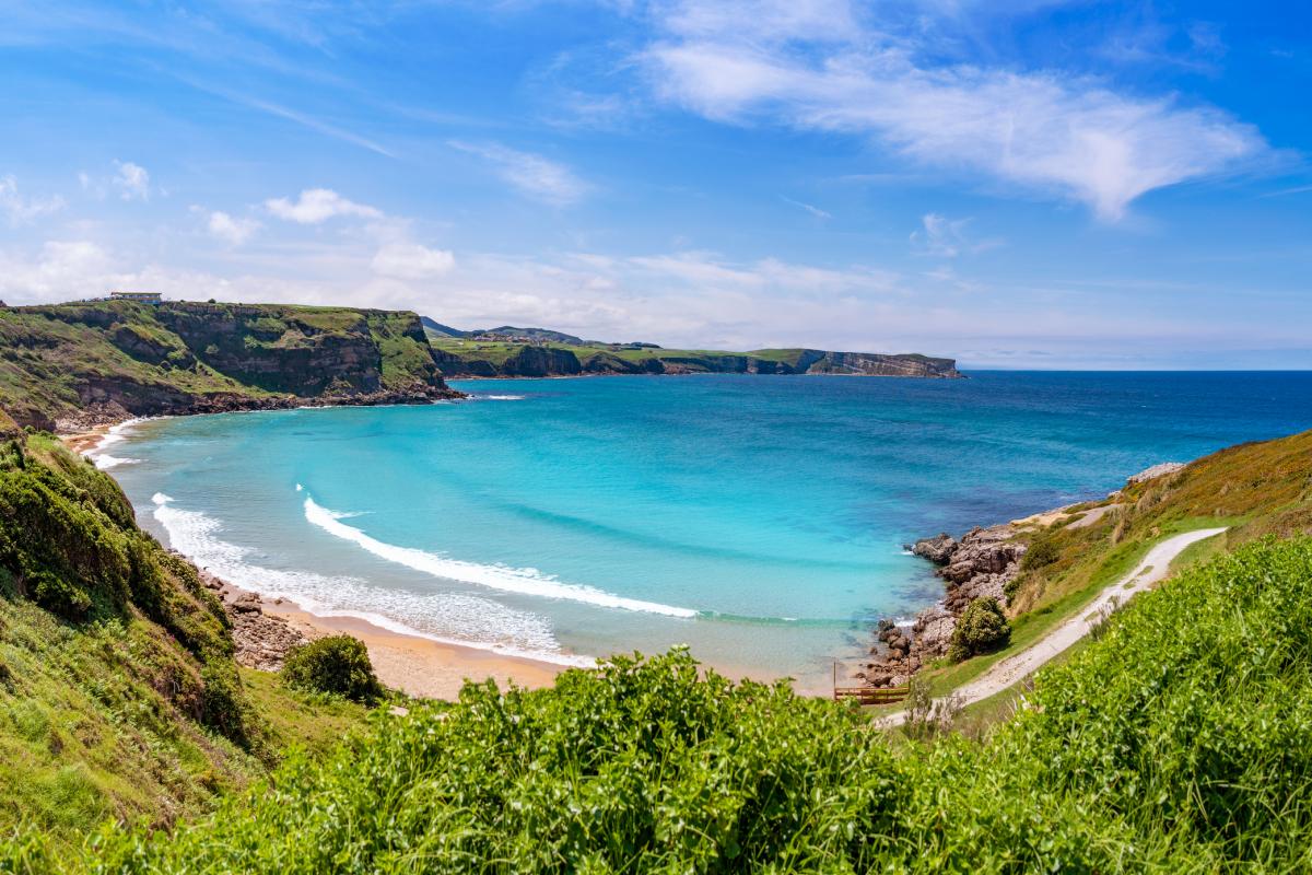 Playa de los Locos en Suances, Cantabria.