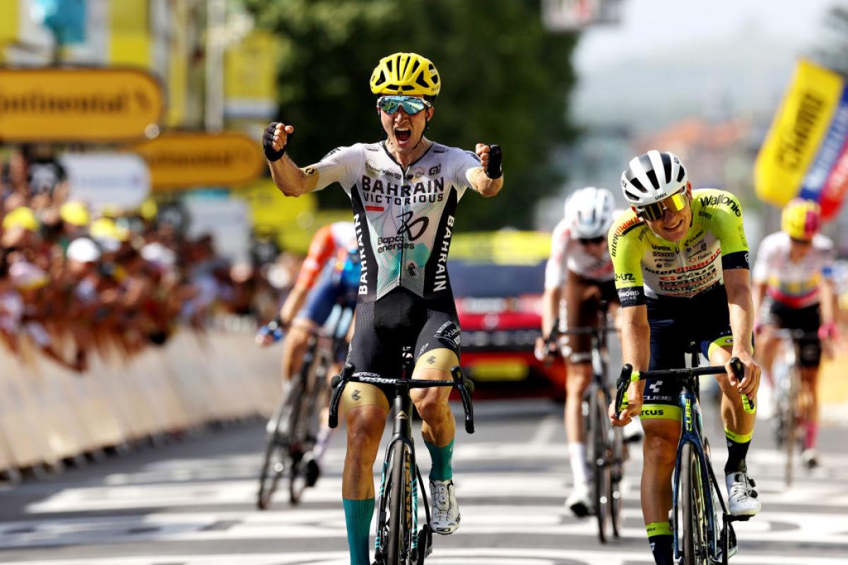 Pello Bilbao celebra su victoria