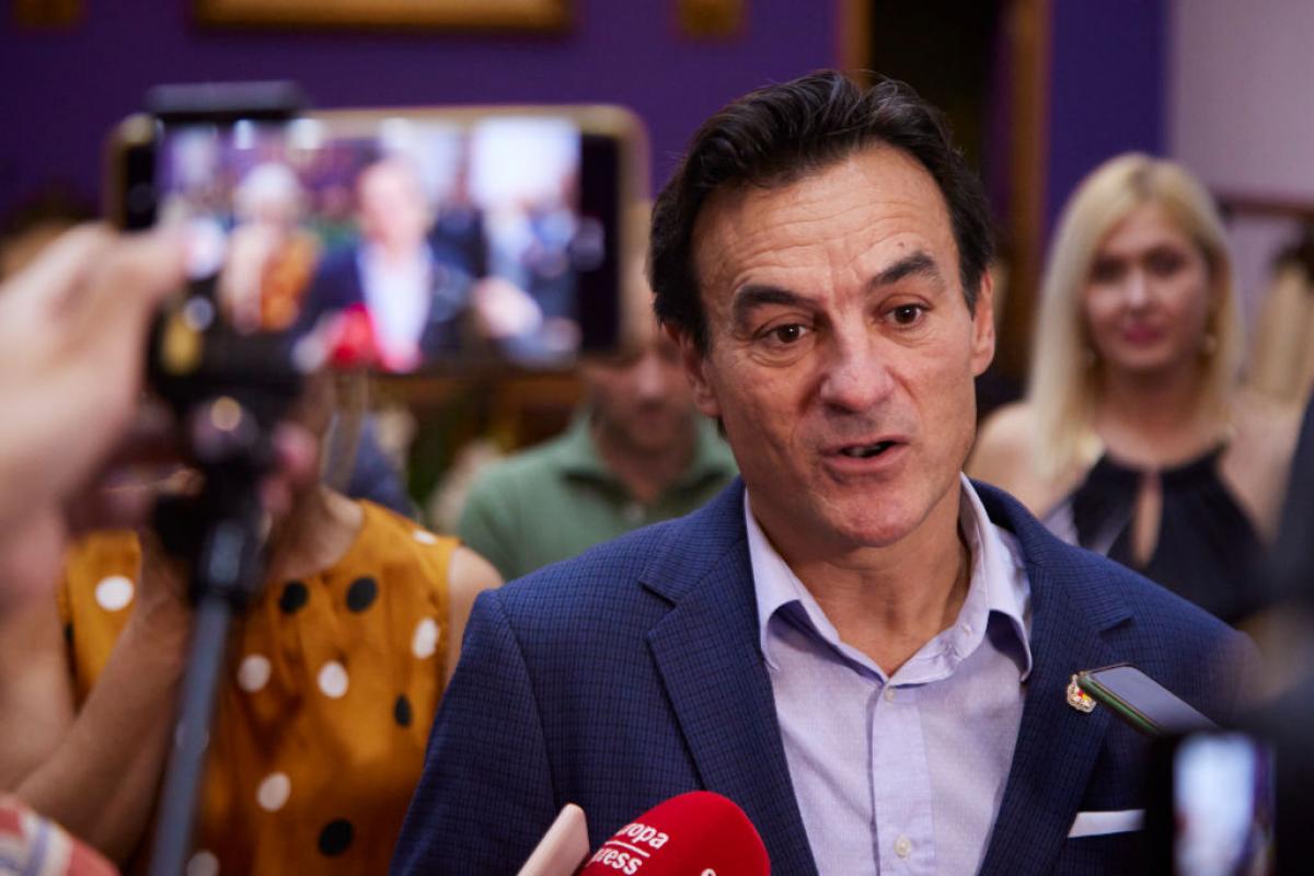 Agustín González, alcalde de Jaén, en un acto reciente tras su investidura