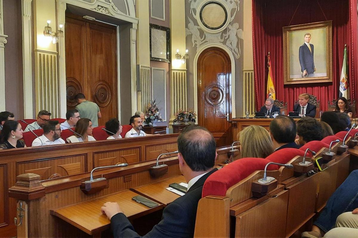 Pleno del Ayuntamiento de Badajoz.