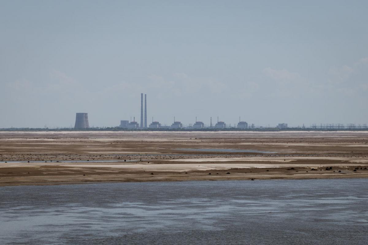Vista de la central nuclear de Zaporiyia (Ucrania).