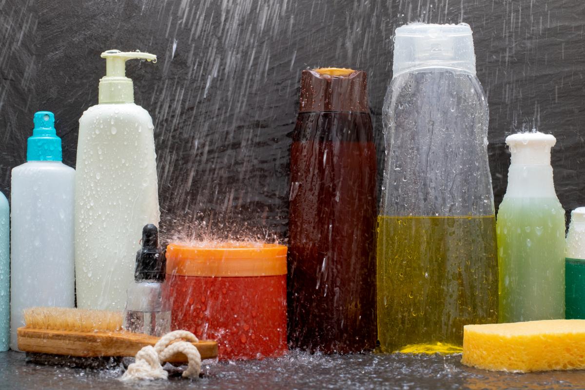 Imagen de archivo de unos geles de baño.