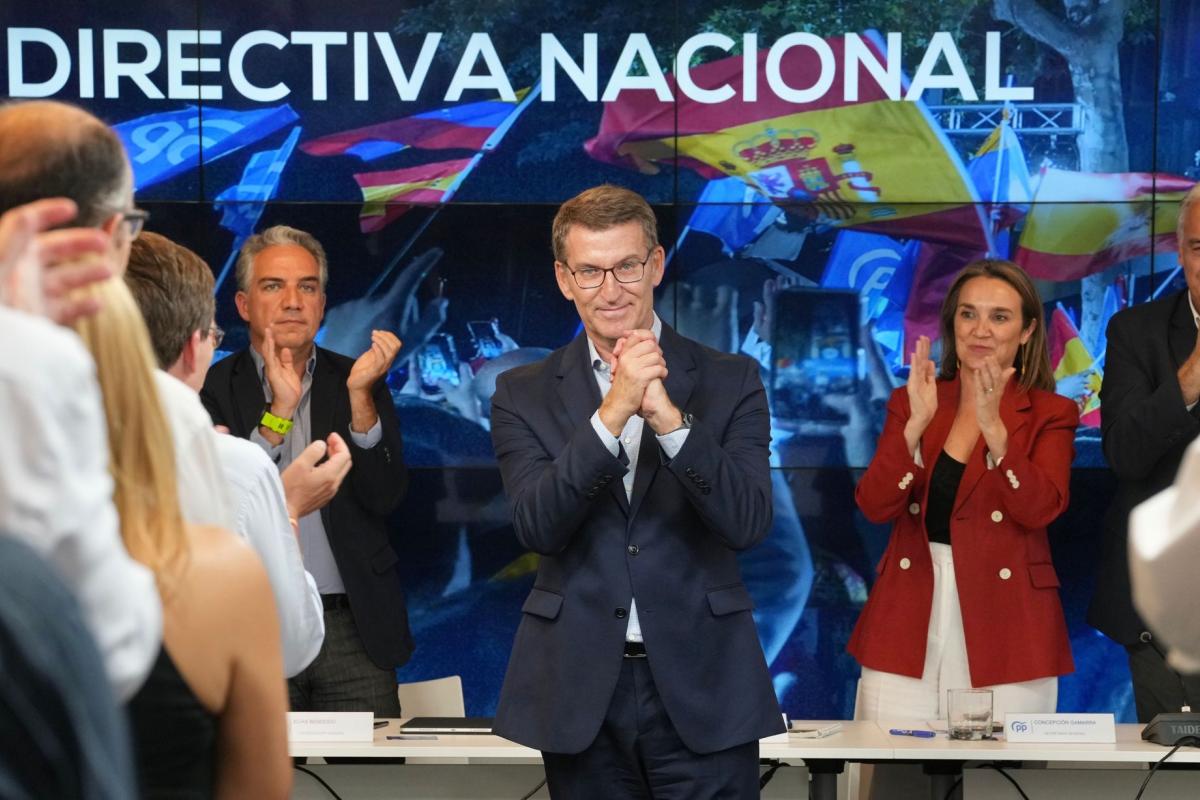 Feijóo, en la Junta Directiva del PP
