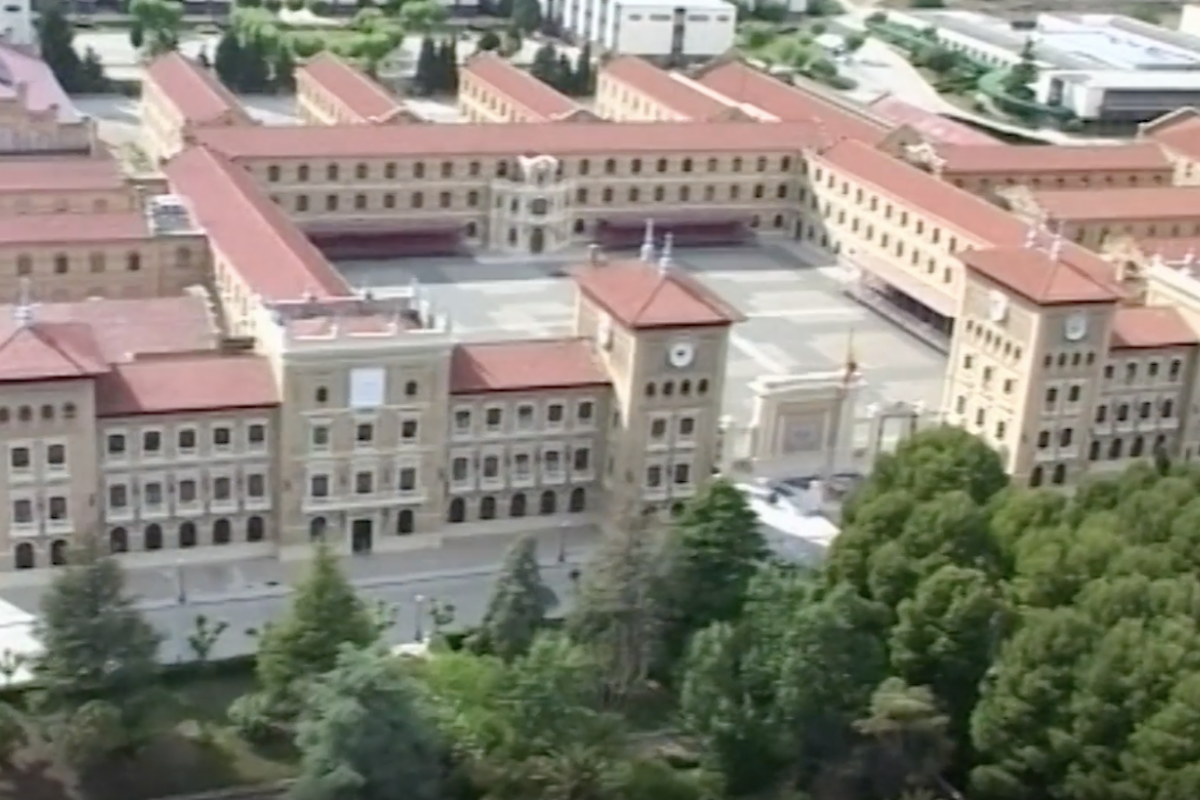Imagen aérea de la Academia General Militar de Zaragoza.