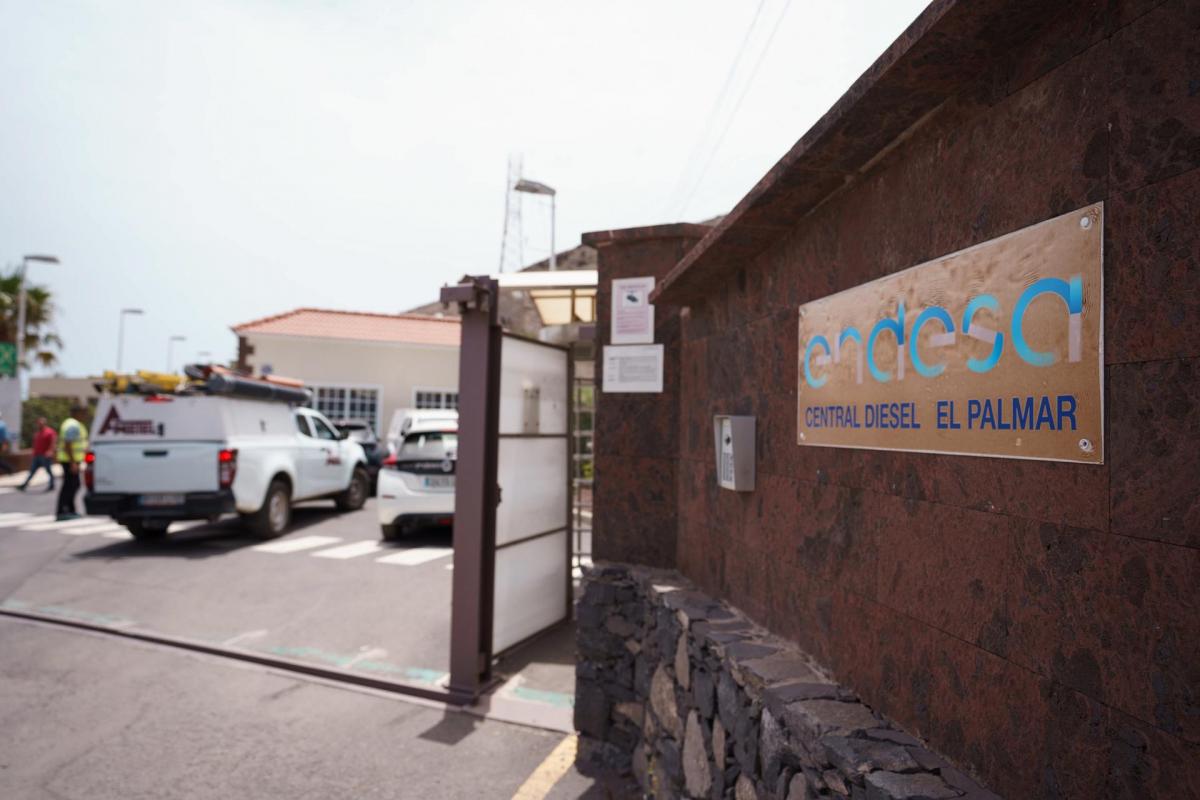 La Central térmica El Palmar de San Sebastián de La Gomera, en la que se produjo un incendio que causó el apagón energético en la isla.